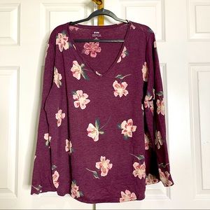 EVRI super soft Everyday TEE floral print. Plus size 2X